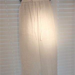 NWT ELCC brand white capri pants sz 1X